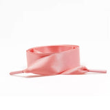 1Pair 2 CM Width Satin Shoe laces Flat Silk Ribbon ShoeLaces Boots Sneakers ShoeLace 19 Colors Length 80CM 100CM 120CM S-1