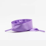 1Pair 2 CM Width Satin Shoe laces Flat Silk Ribbon ShoeLaces Boots Sneakers ShoeLace 19 Colors Length 80CM 100CM 120CM S-1