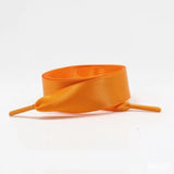 1Pair 2 CM Width Satin Shoe laces Flat Silk Ribbon ShoeLaces Boots Sneakers ShoeLace 19 Colors Length 80CM 100CM 120CM S-1