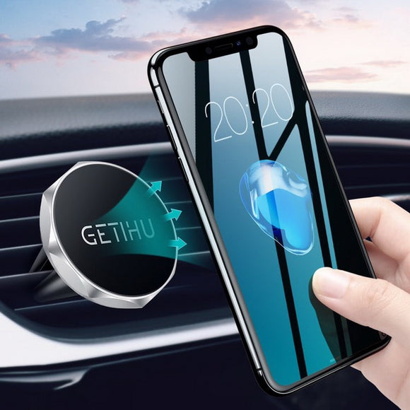 GETIHU Car Phone Holder Magnetic Air Vent Mount Mobile Smartphone Stand Magnet Support Cell in Car GPS For iPhone XS Max Samsung