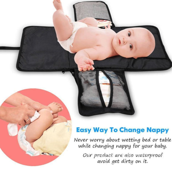 New 3 in 1 Waterproof Changing Pad Diaper Travel Multifunction Portable Baby Diaper Cover Mat Clean Hand Folding Diaper Bag